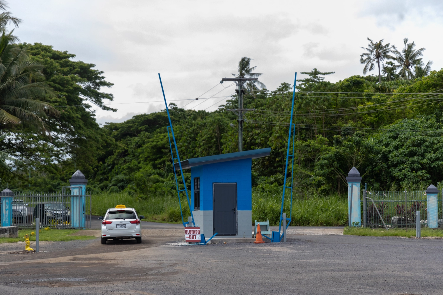 New boom gate at Mulifanua Wharf