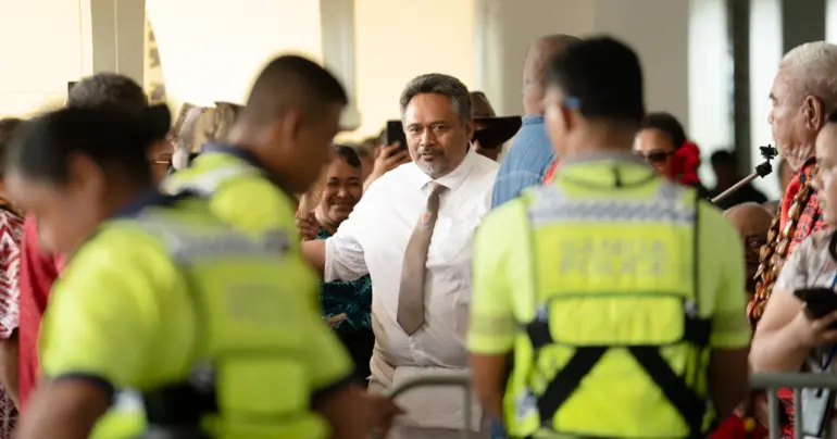 Toelupe uses government resources to make announcement