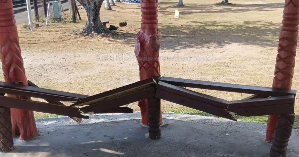 Samoa Police: Malaefatu Fale Samoa benches damaged