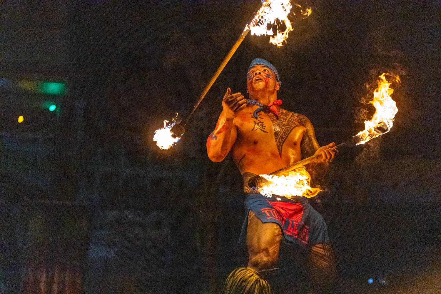 Pupuali'i is king of fire dancing 