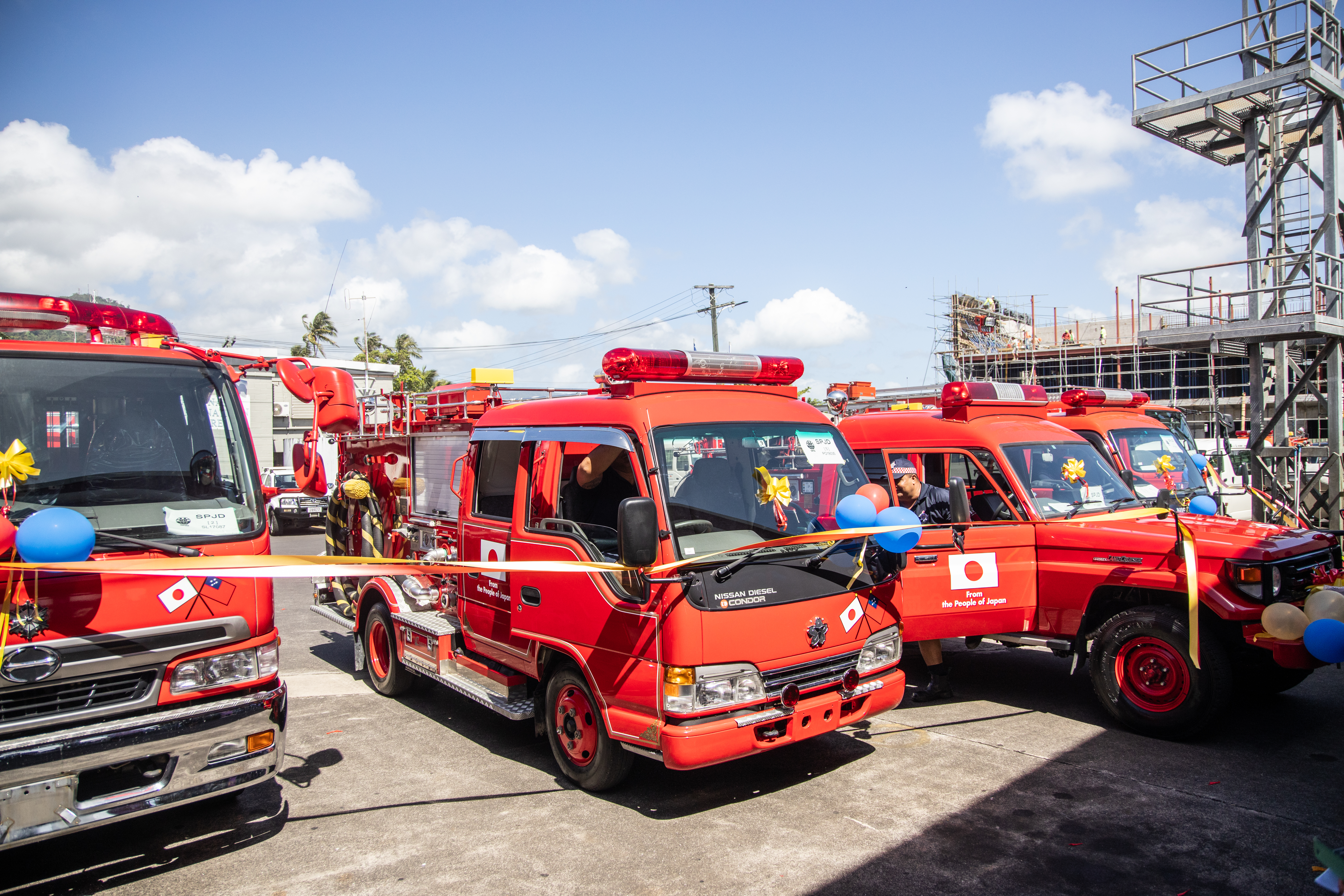 Five new firefighting trucks added to the F.E.S.A. fleet