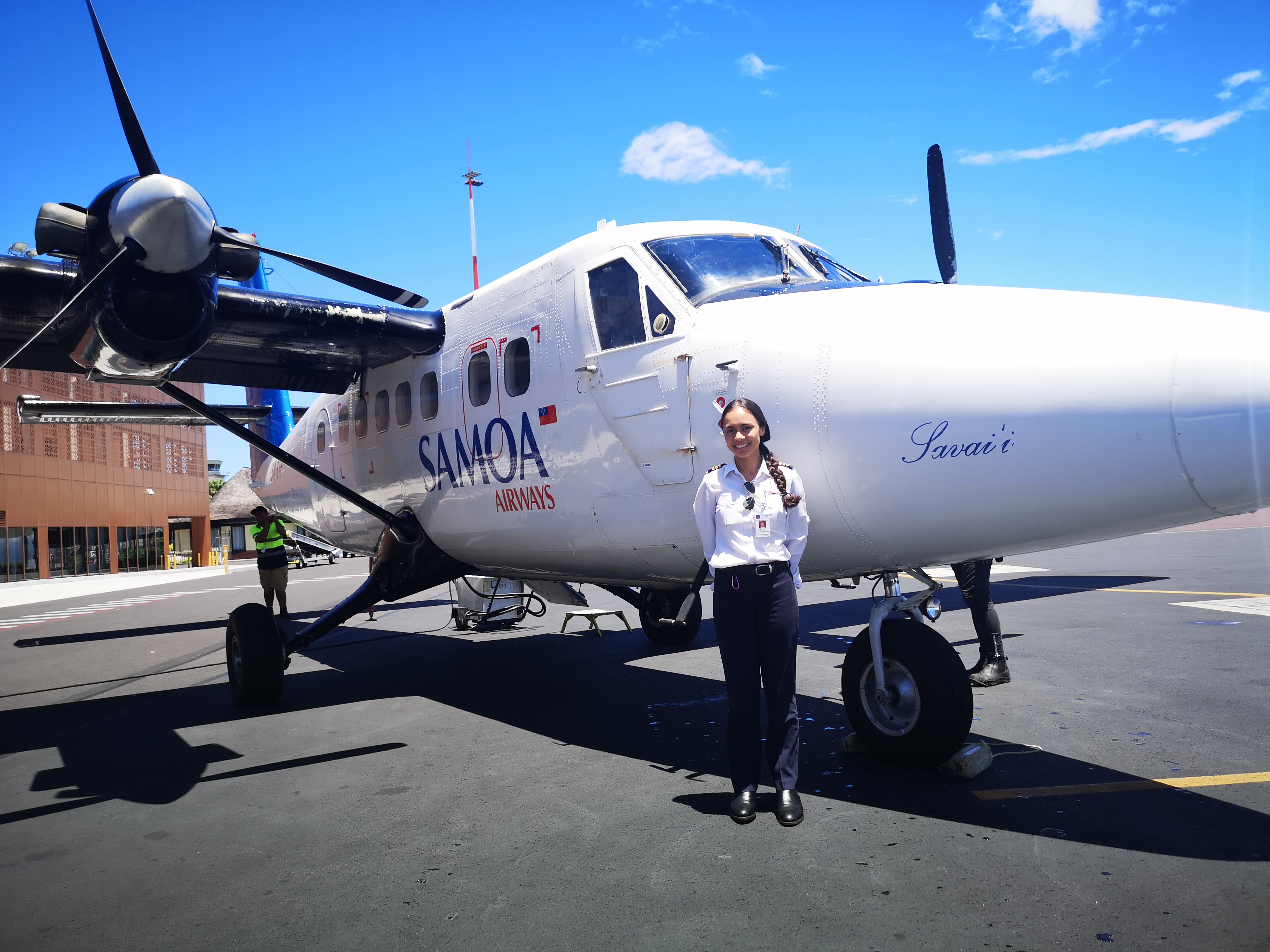 Young female pilot breaking barriers