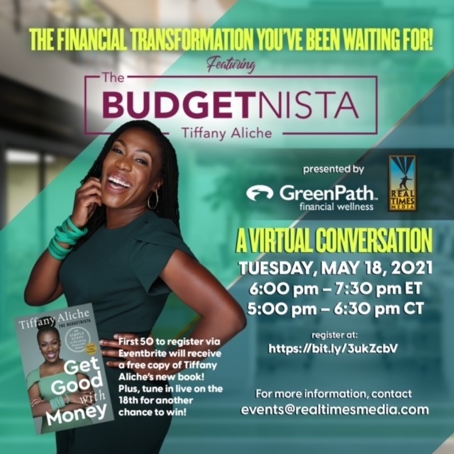GreenPath and Real Times Media Present ‘The Financial Transformation You’ve Been Waiting For!’ Featuring The Budgetnista Tiffany Aliche