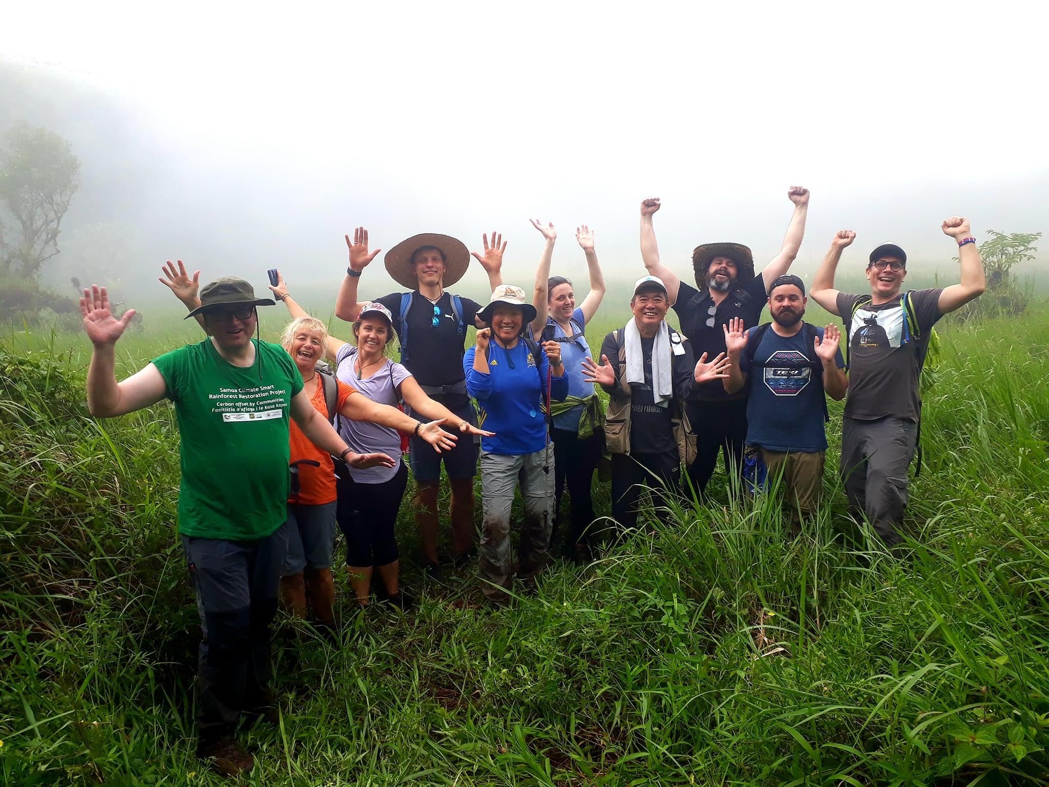 Trekkers scale Upolu's highest peak