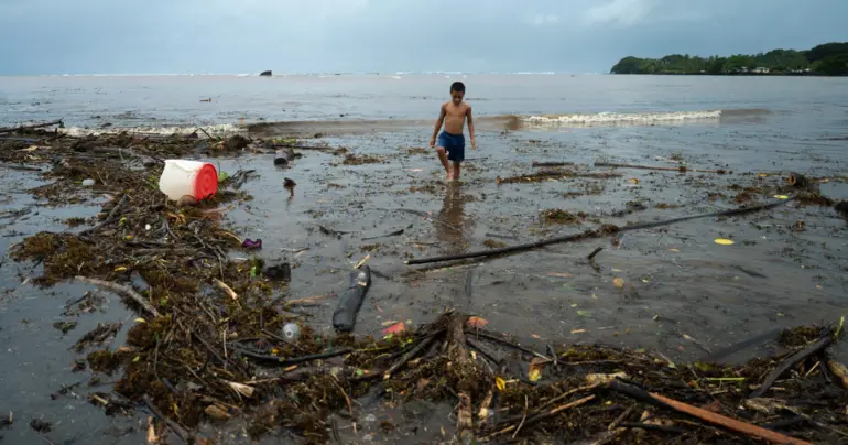 Look what the tide dragged in: Fagalii shoreline's litter problem