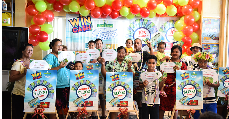 Samoan Raffle Samoa Observer | Wholesale announces $1000 cash prize winners