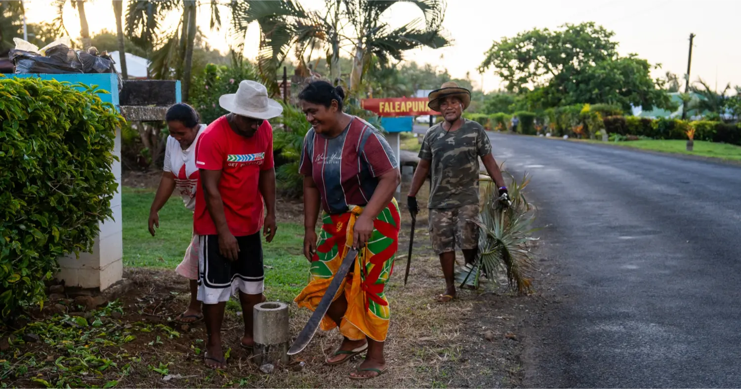 Fddfd Samoa Observer | Faleapuna gets in the CHOGM spirit