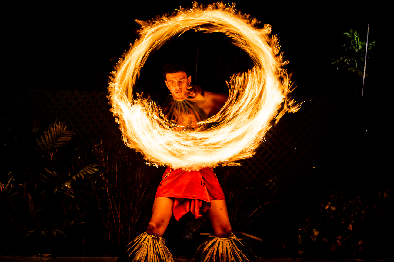 Young fire knife dancers seek opportunities abroad