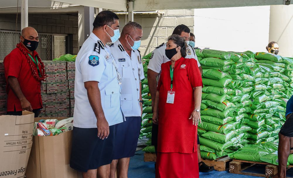 Police, F.E.S.A. receive $65,000 worth of food