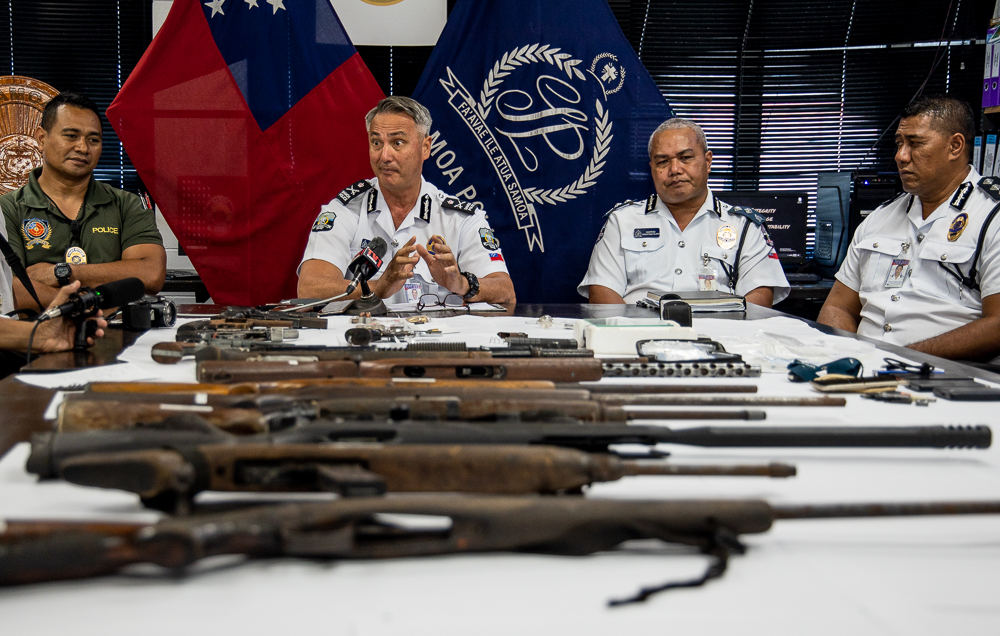 Weapons seized, raid suspect charged 