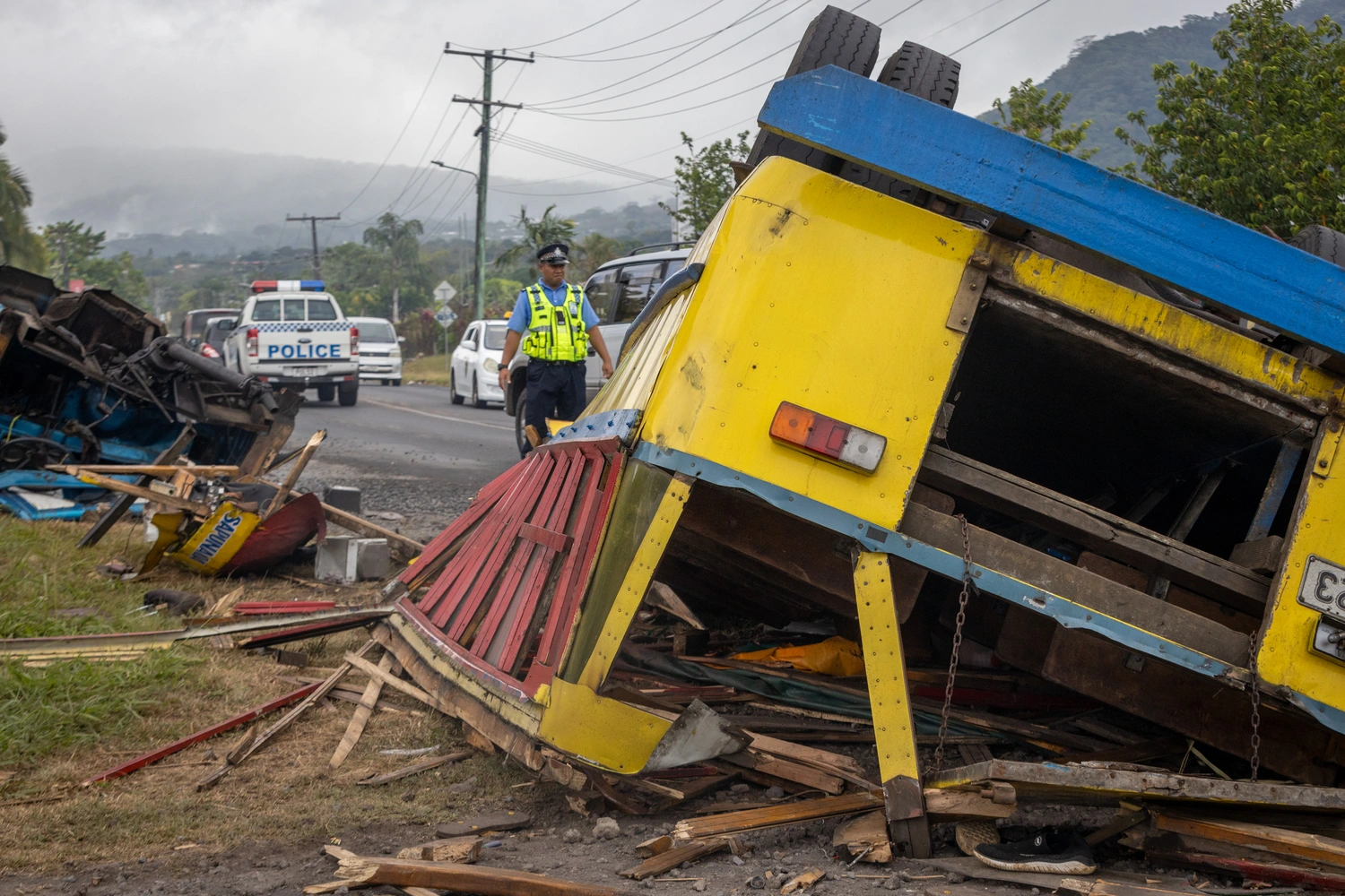 Four people in critical condition from bus crash
