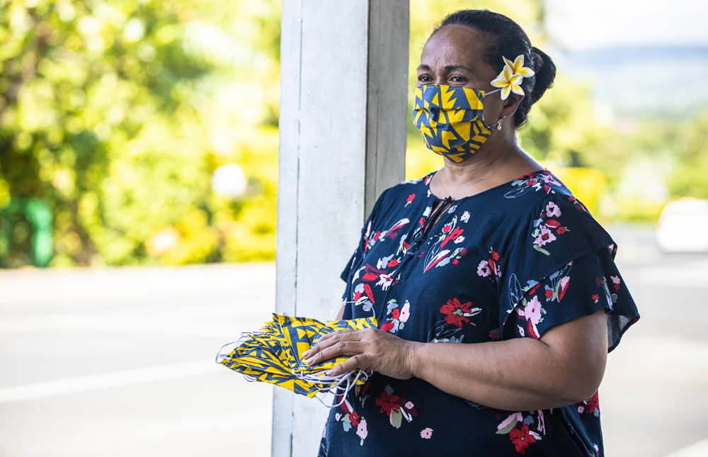 Mother-of-six sews in project to mend downturn's impact