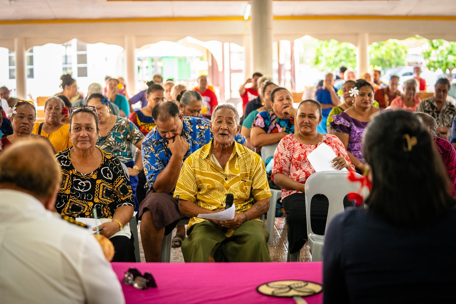 Concerned villagers ask NZ, "Are you a friend?"