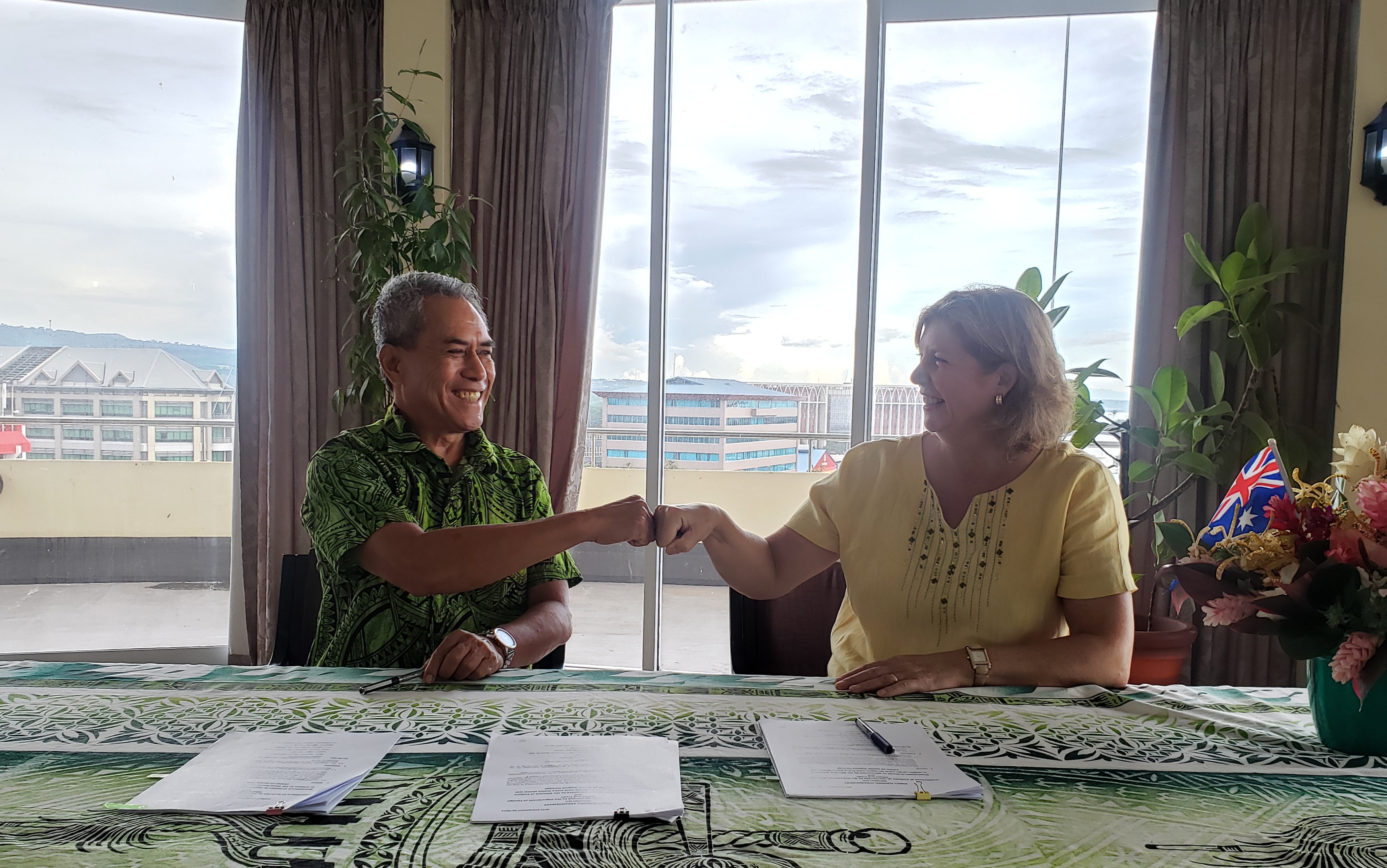 Samoa and Australia combat COVID-19 together.