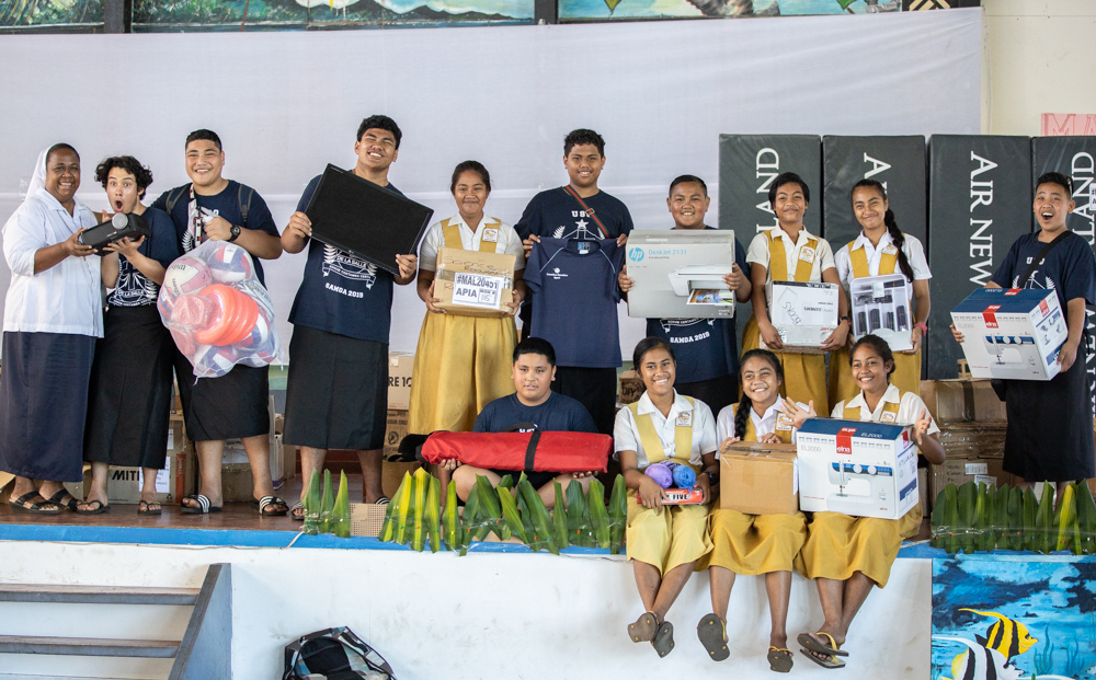 Containerful of goodwill arrives at St. Paul VI College