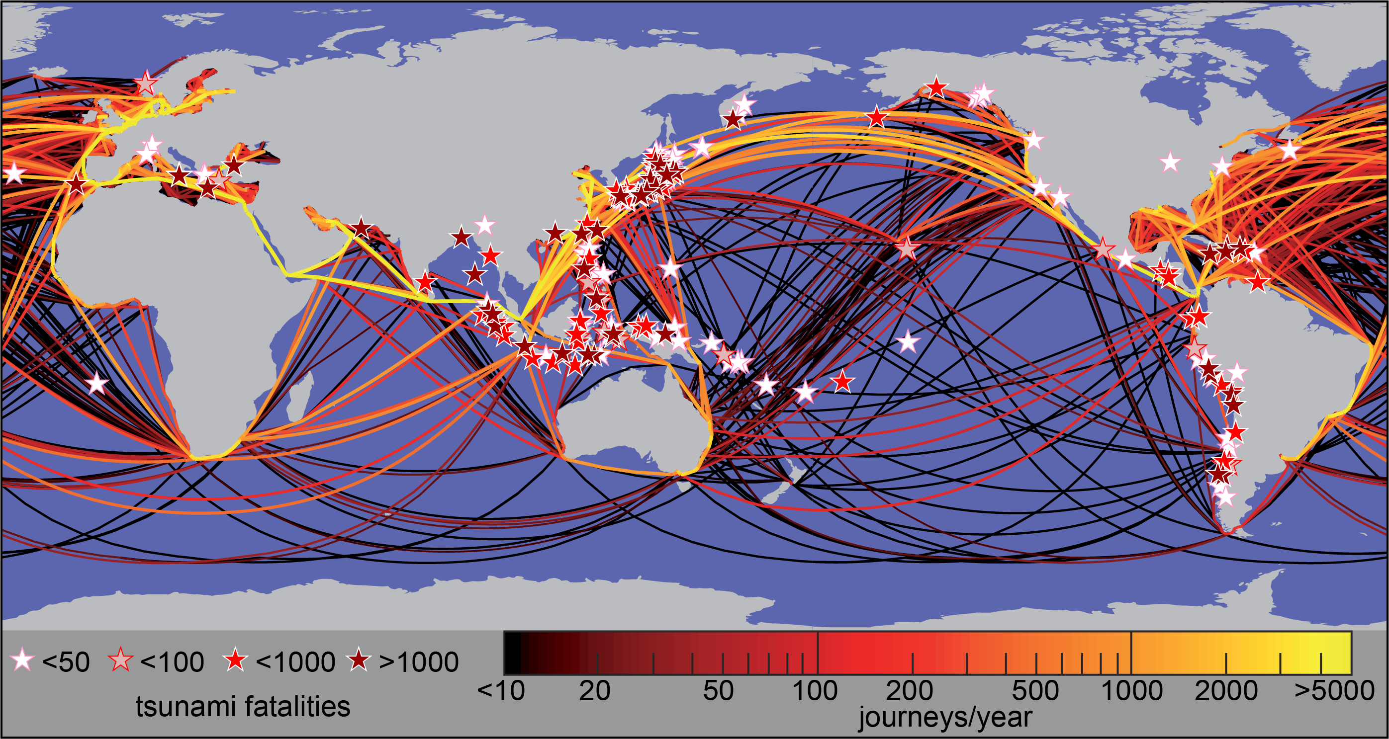 Could the world’s 50,000 cargo ships help avoid death during a tsunami? 