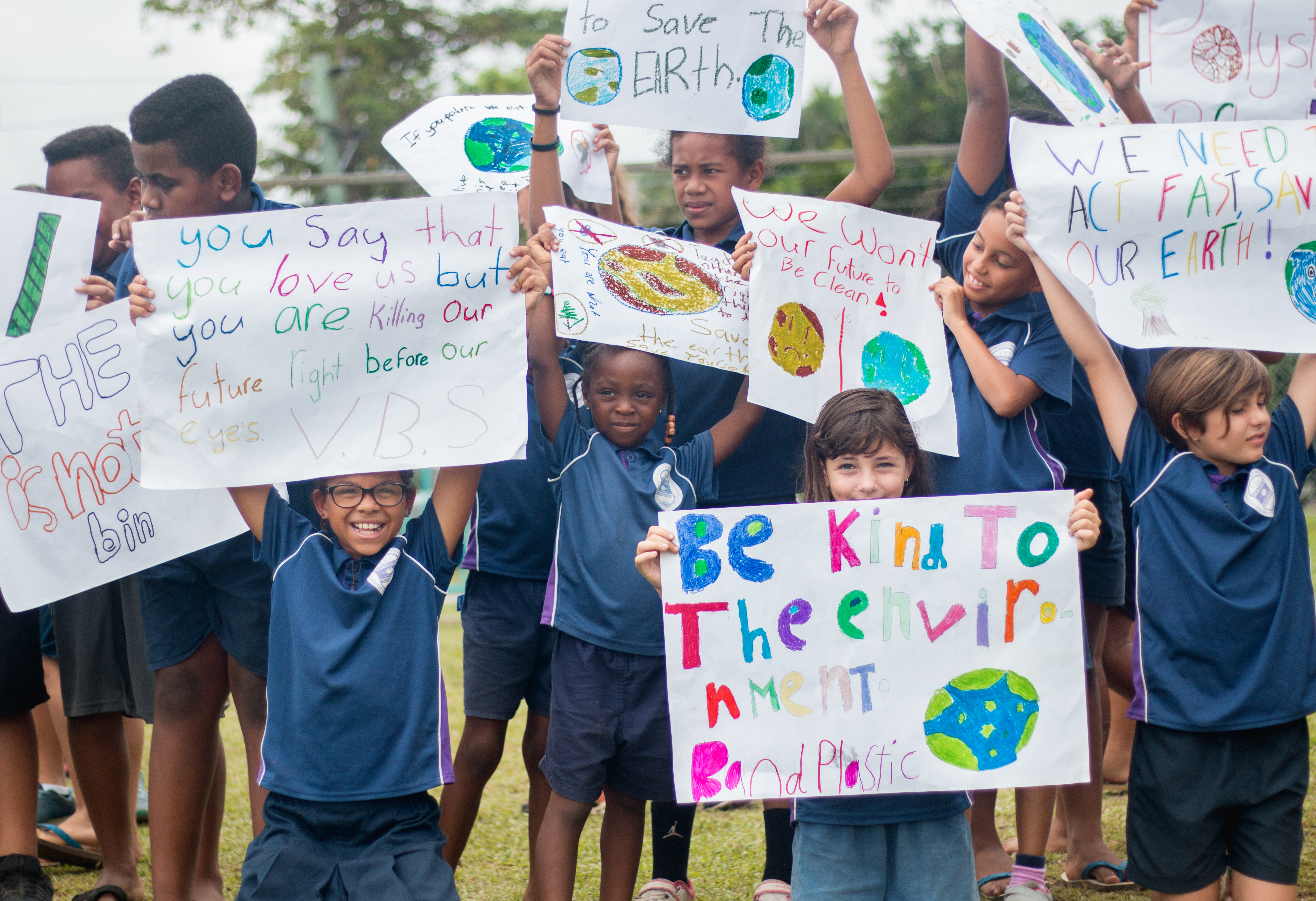 Vaiala Beach School joins global climate justice march