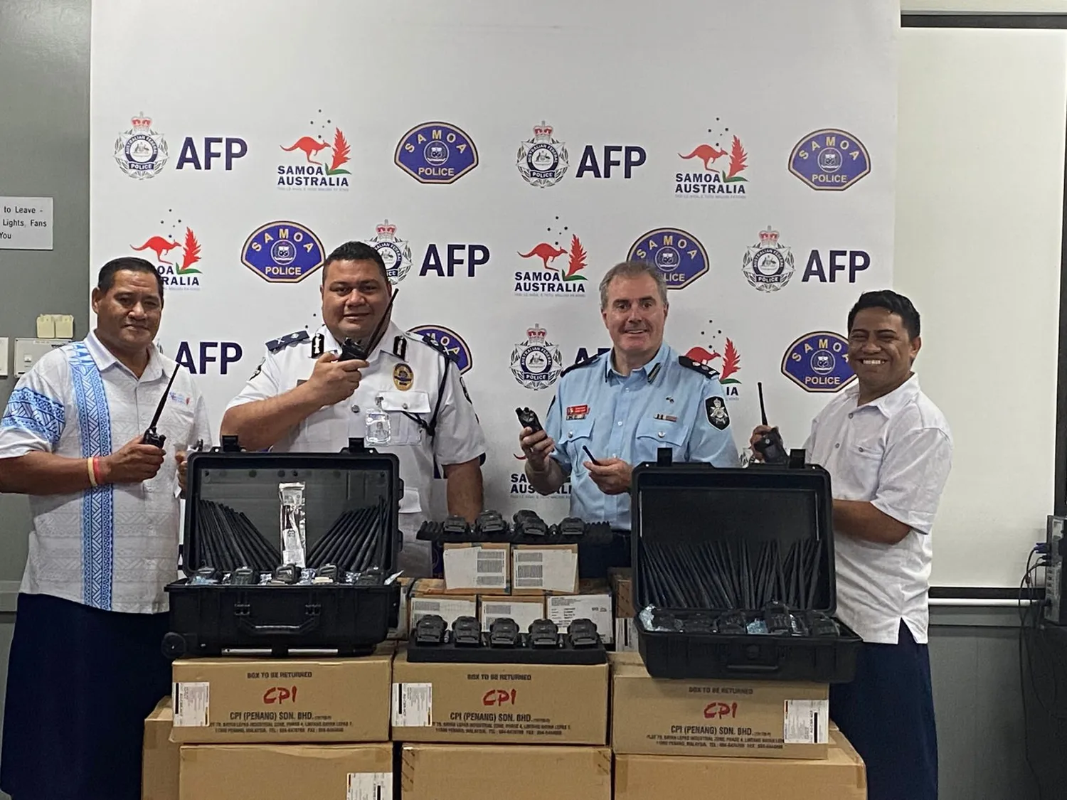 AFP provides radios to police 
