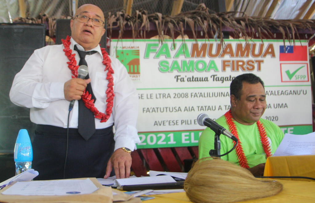 Samoa First reveals election plan in Savai'i