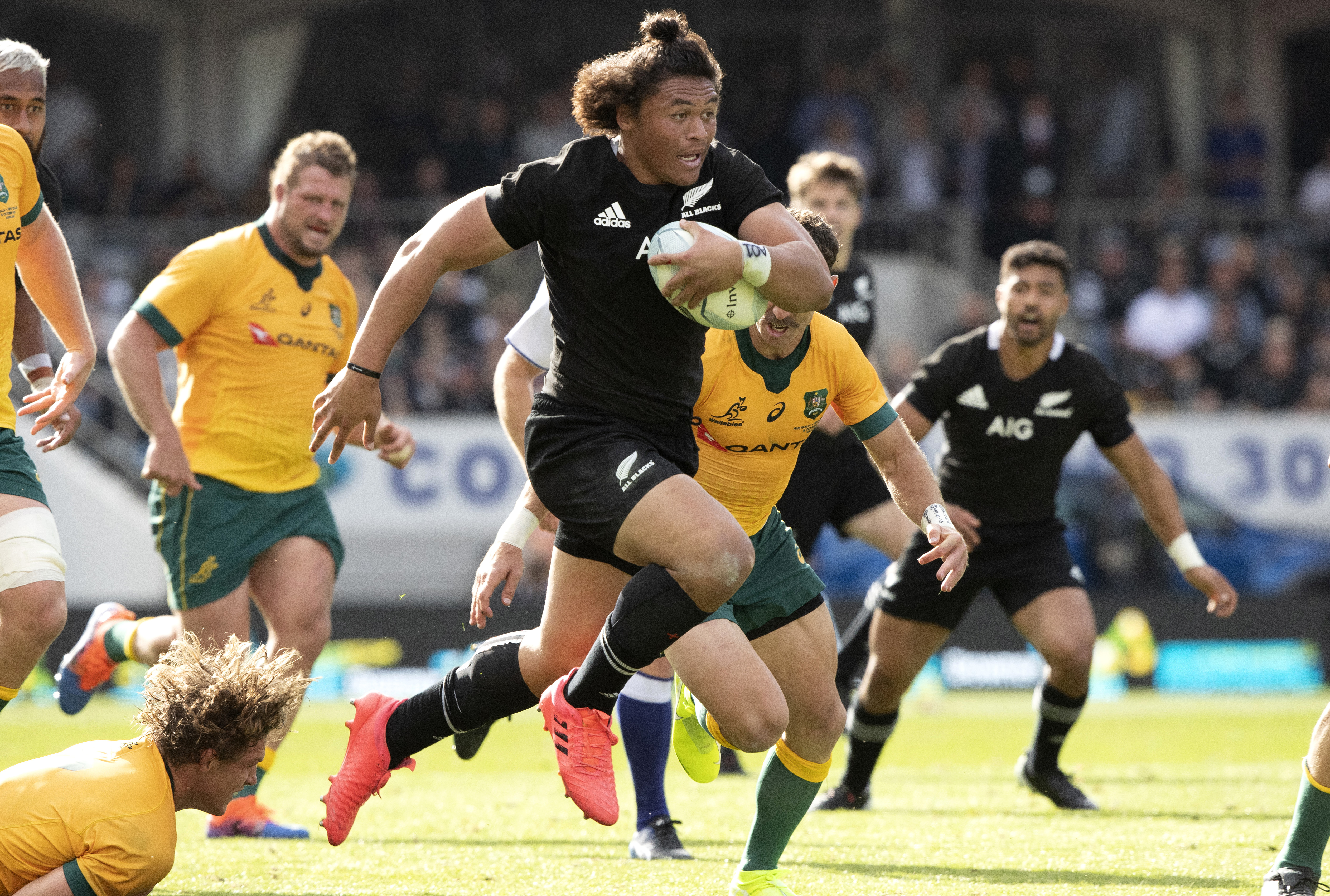 Young winger Clarke stars as All Blacks beat Wallabies 27-7