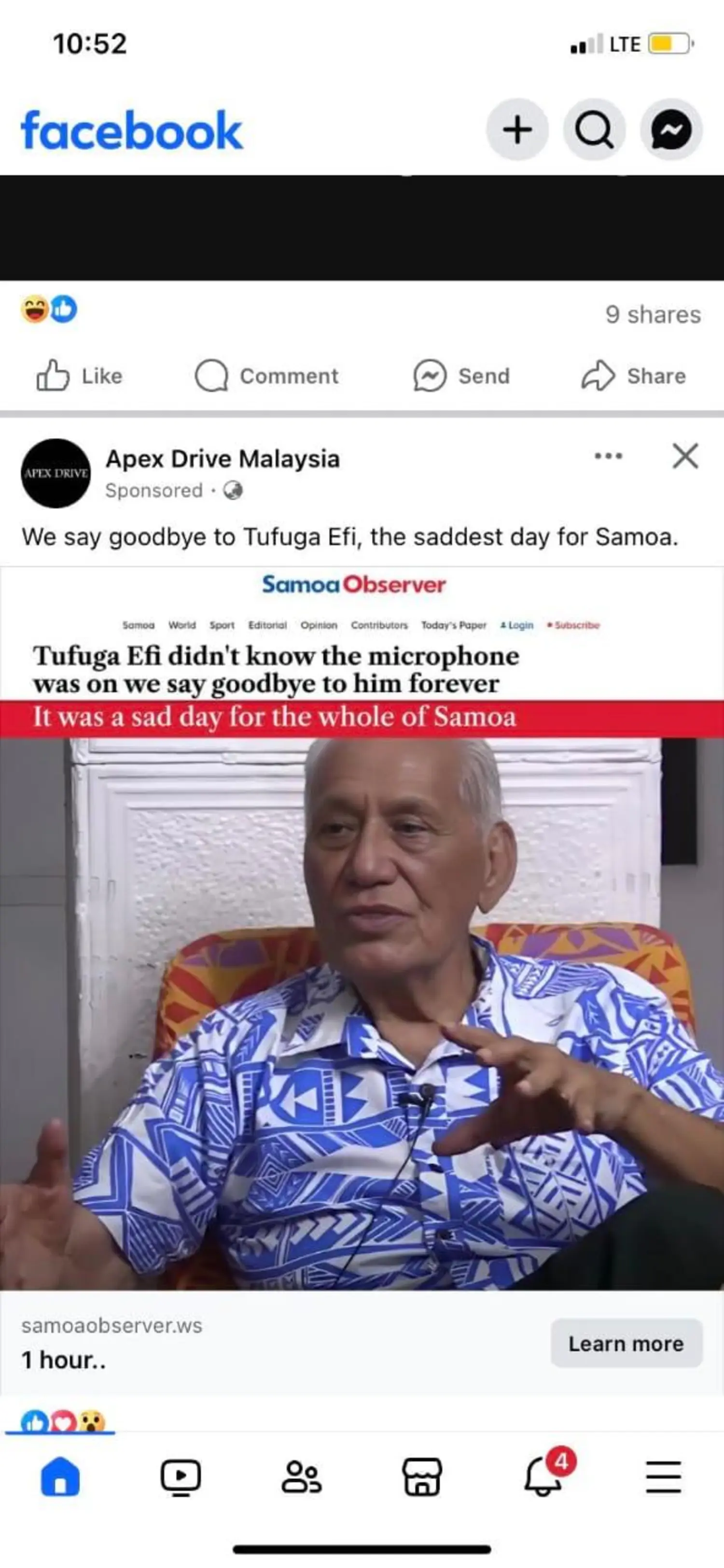 Samoa Observer warns of fake page 