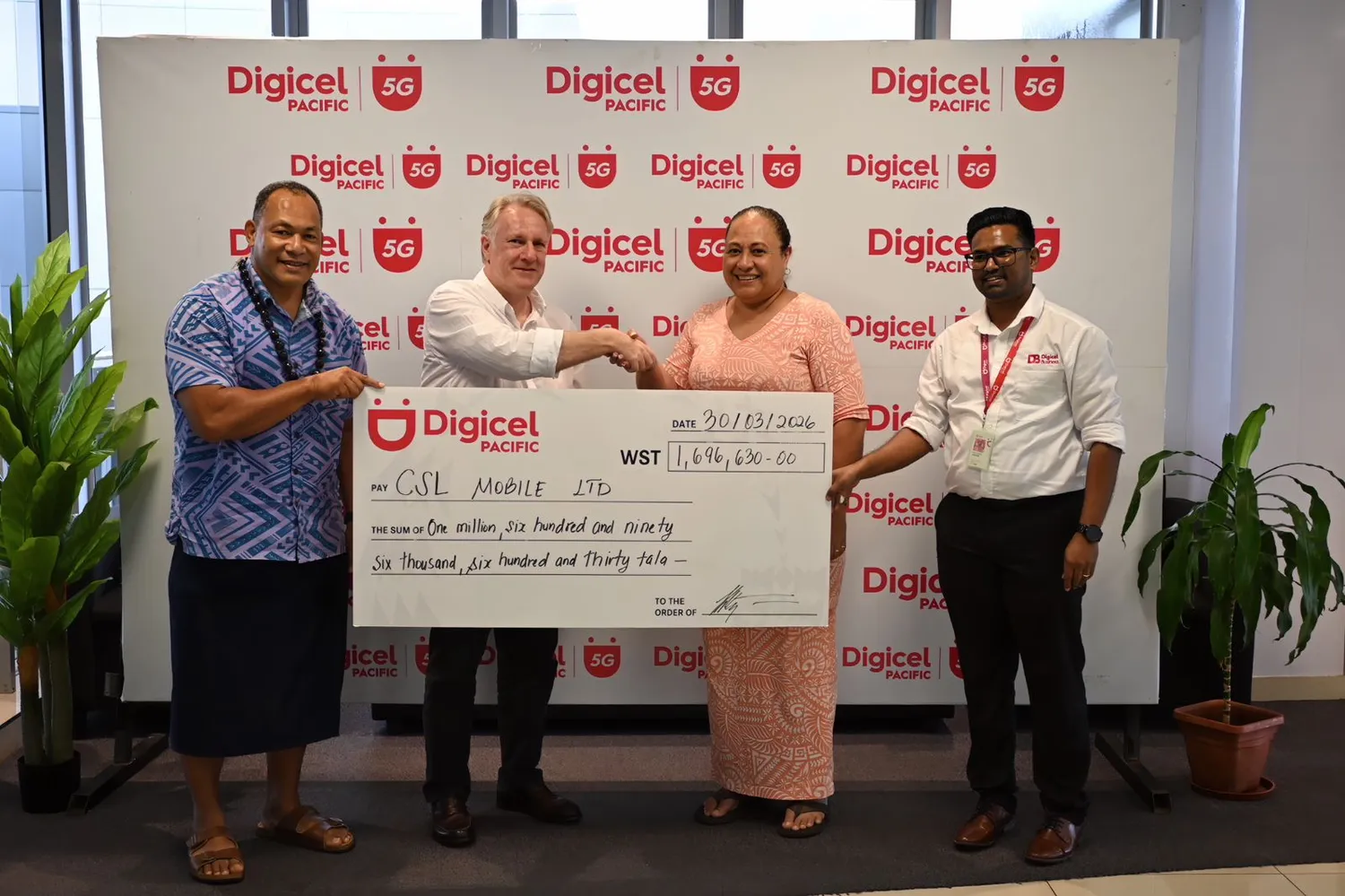 Digicel pays $1.69M as dividend to SNPF