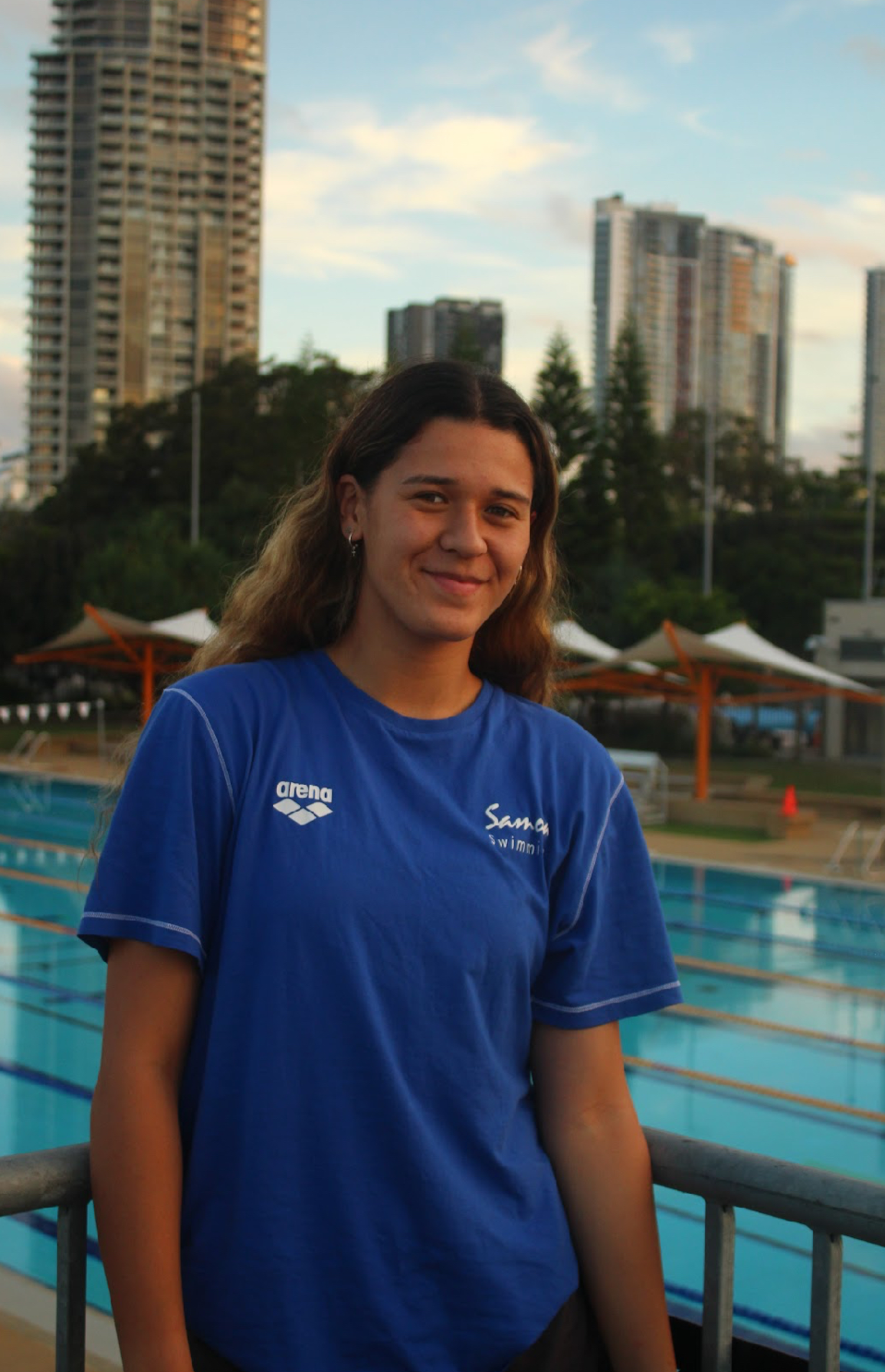 Kayla keen to fly Samoan flag in the pool