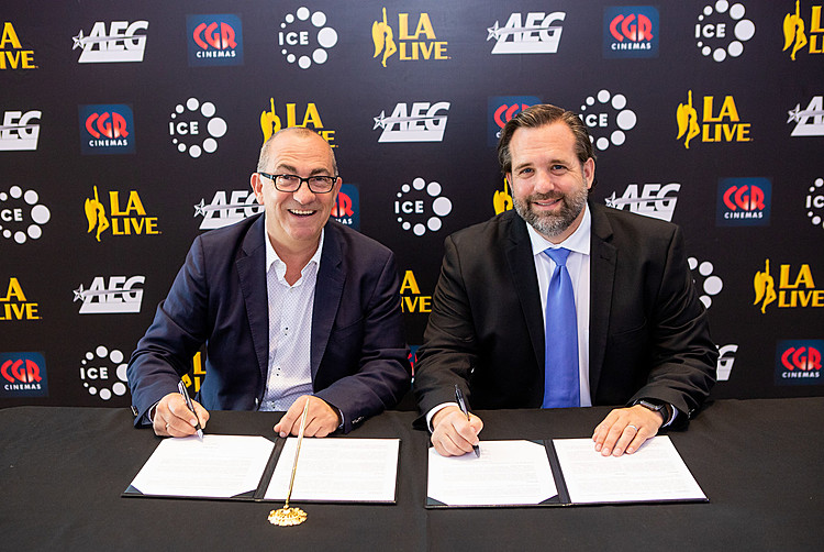 First ICE THEATER Coming to the U.S. Through New Partnership Between AEG and CGR Cinemas
