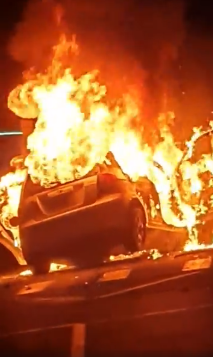 Fiery crash claims father's life