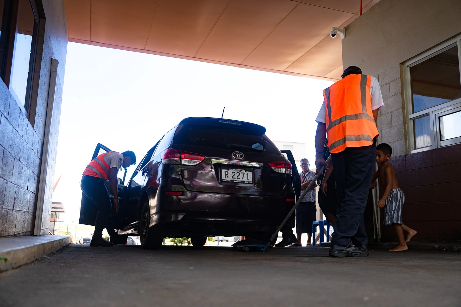 The legality of the security checks at the airport