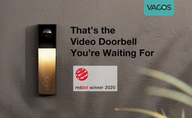 Vacos Video Doorbell Wins Red Dot 2020 with the Revolutionary Product Design
