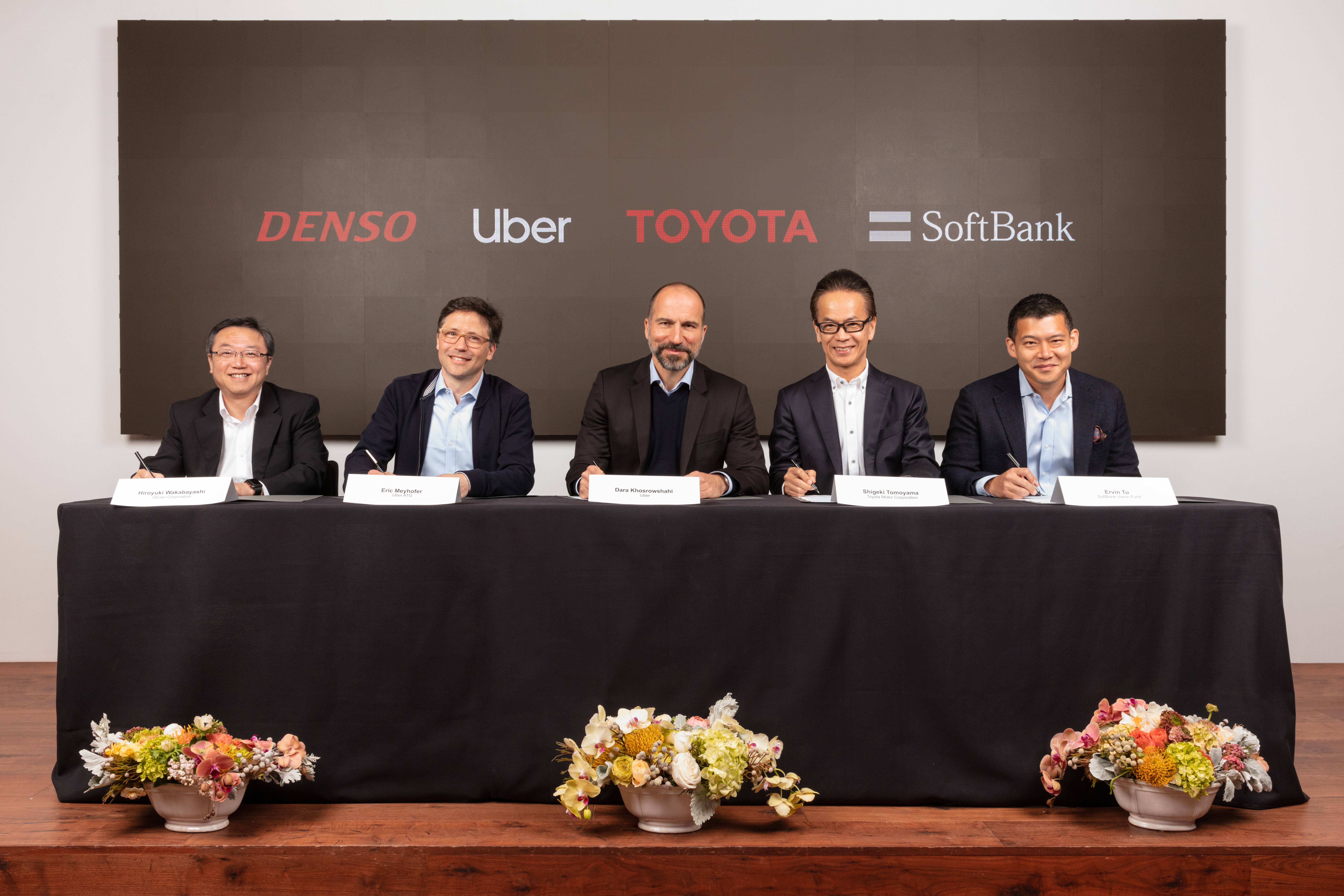 Toyota, DENSO and SoftBank Vision Fund to Invest $1 Billion in Uber’s Advanced Technologies Group