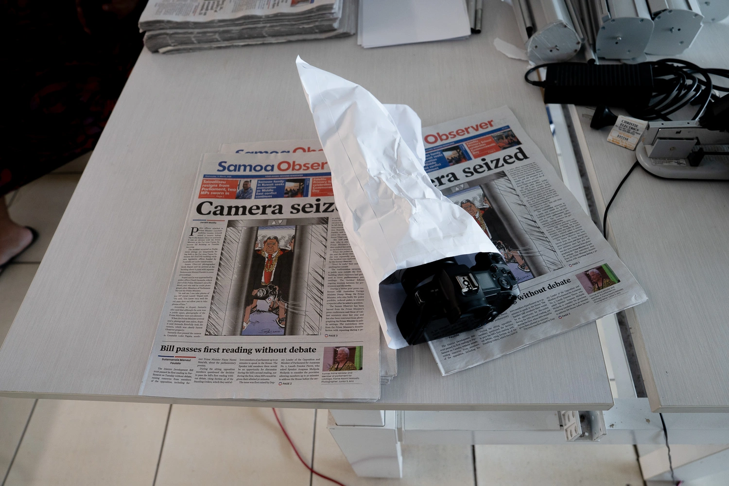 A camera, a Prime Minister and the question of control