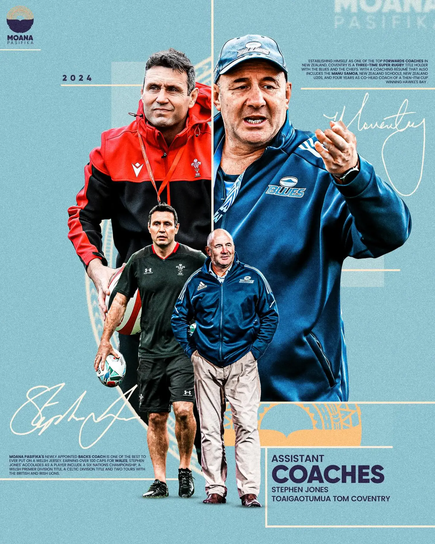 Moana Pasifika boosts coaching ranks