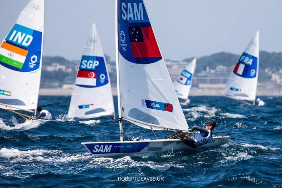 Samoan sailor celebrates his first Olympics