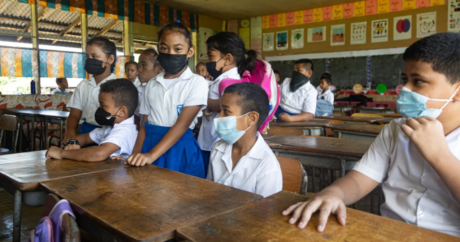 Students masked, foul smell from Frankie fire affects Saina school