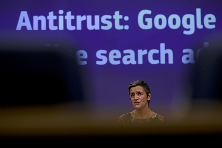 Europe fines Google $1.7 billion in antitrust case
