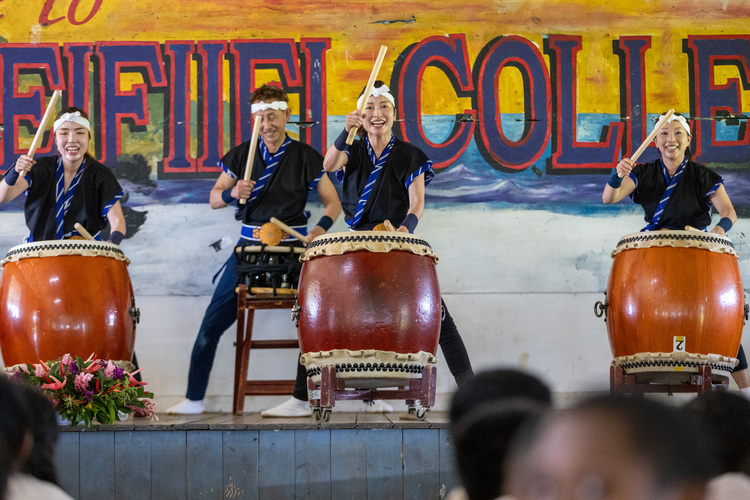 Japanese drummers thrill Leifiifi students