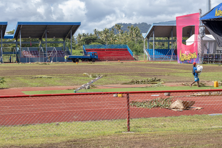 Work continues to clean up Apia Park
