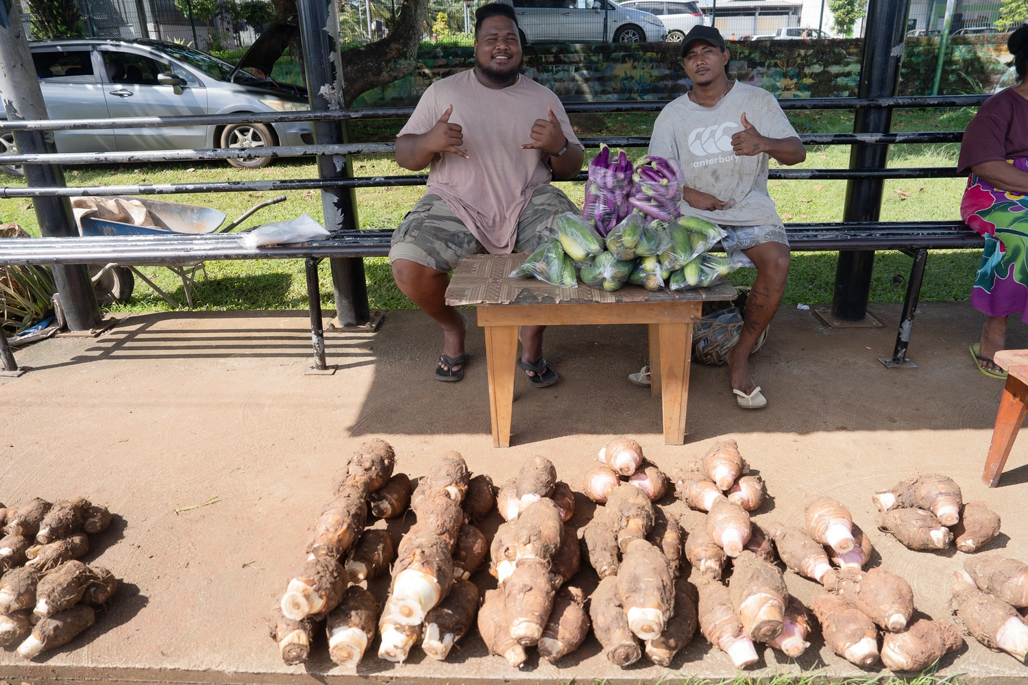 Making a living through roadside vending