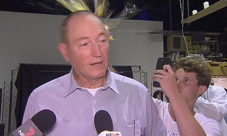Australian premier sides with egger against egged senator