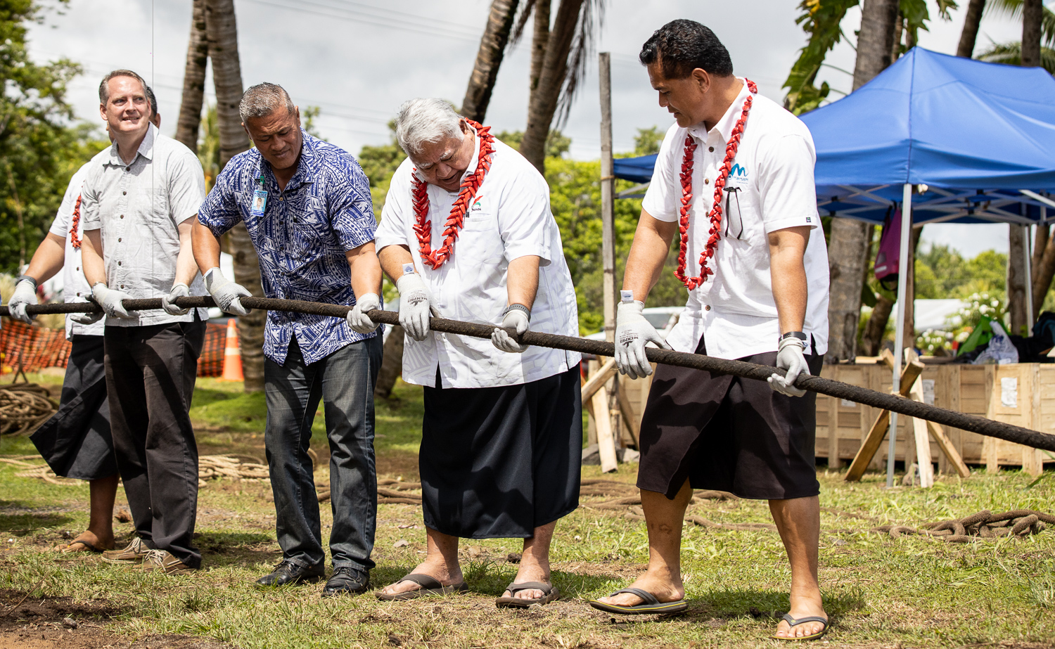 Manatua Cable lands at Moata’a 