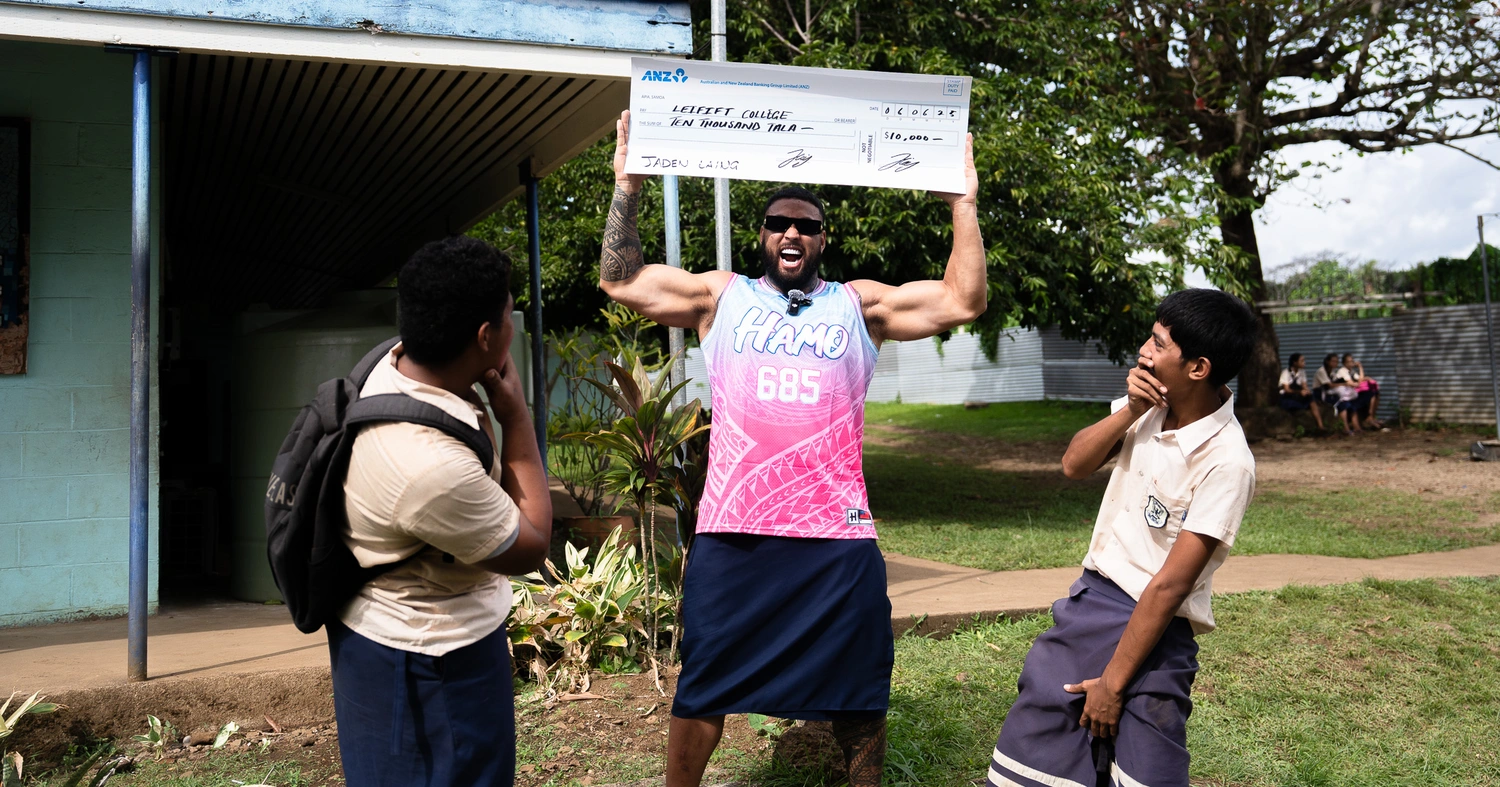 Jaden is home and giving back 