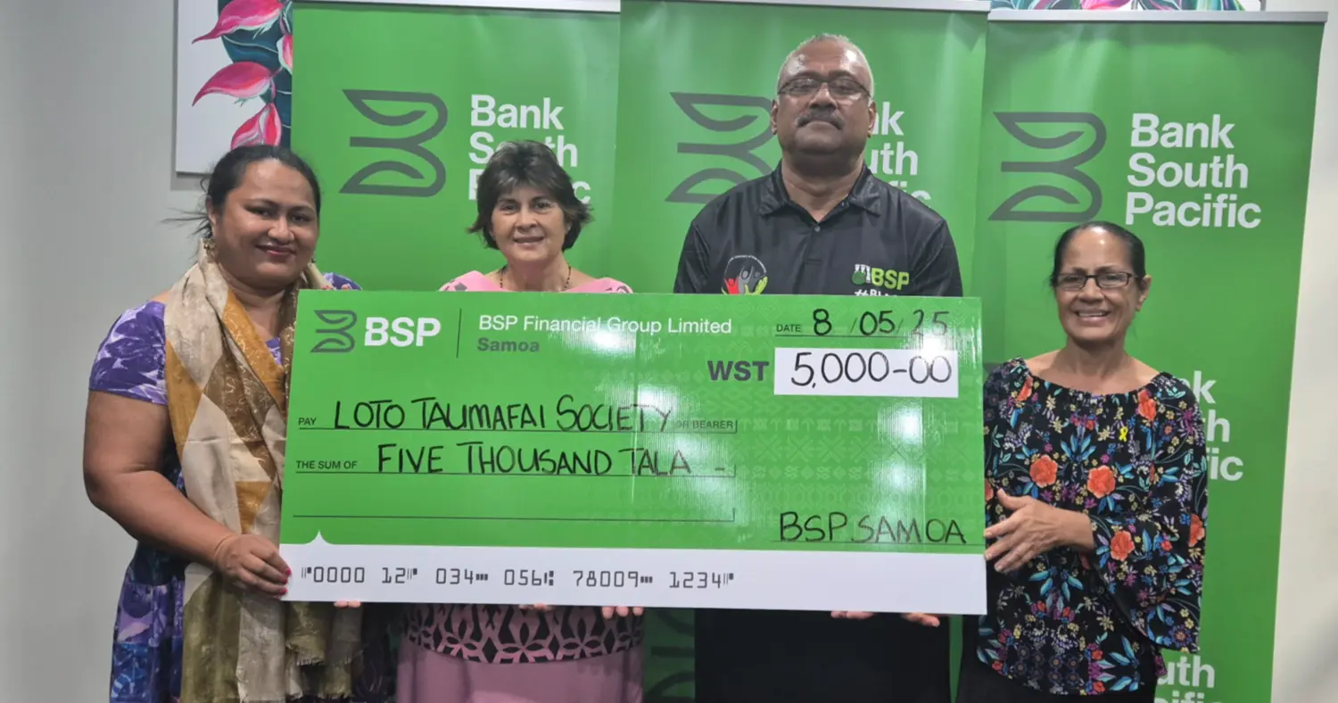 Samoan Raffle Samoa Observer | Bank gives $5K to Loto Taumafai