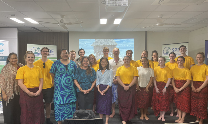 Aussie science students visit SPREP