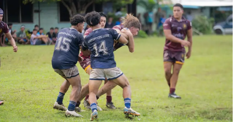 Leififi College hosts visiting Australian team