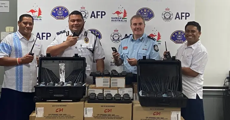 AFP provides radios to police 