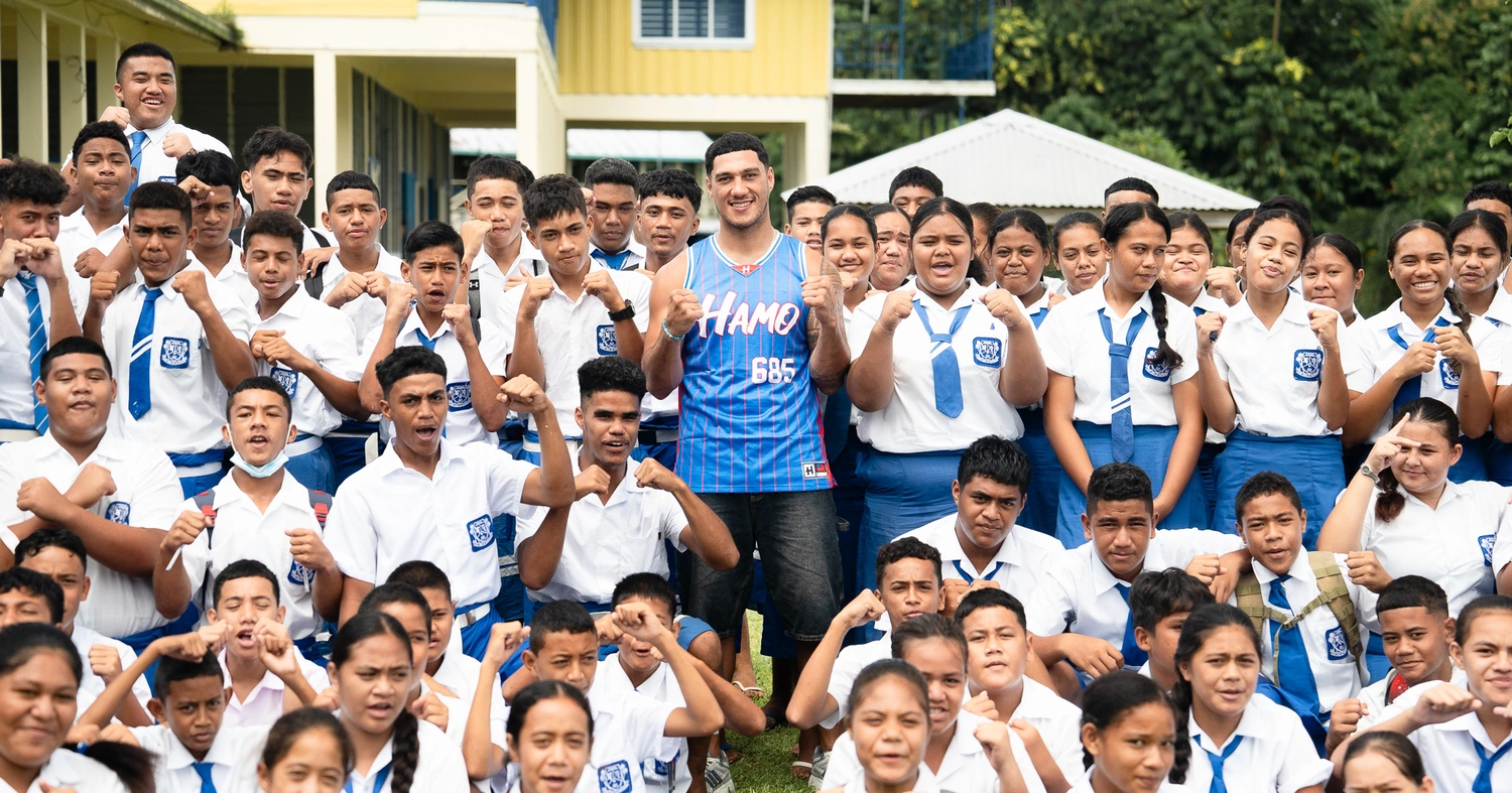 Jai Opetaia takes a break at home