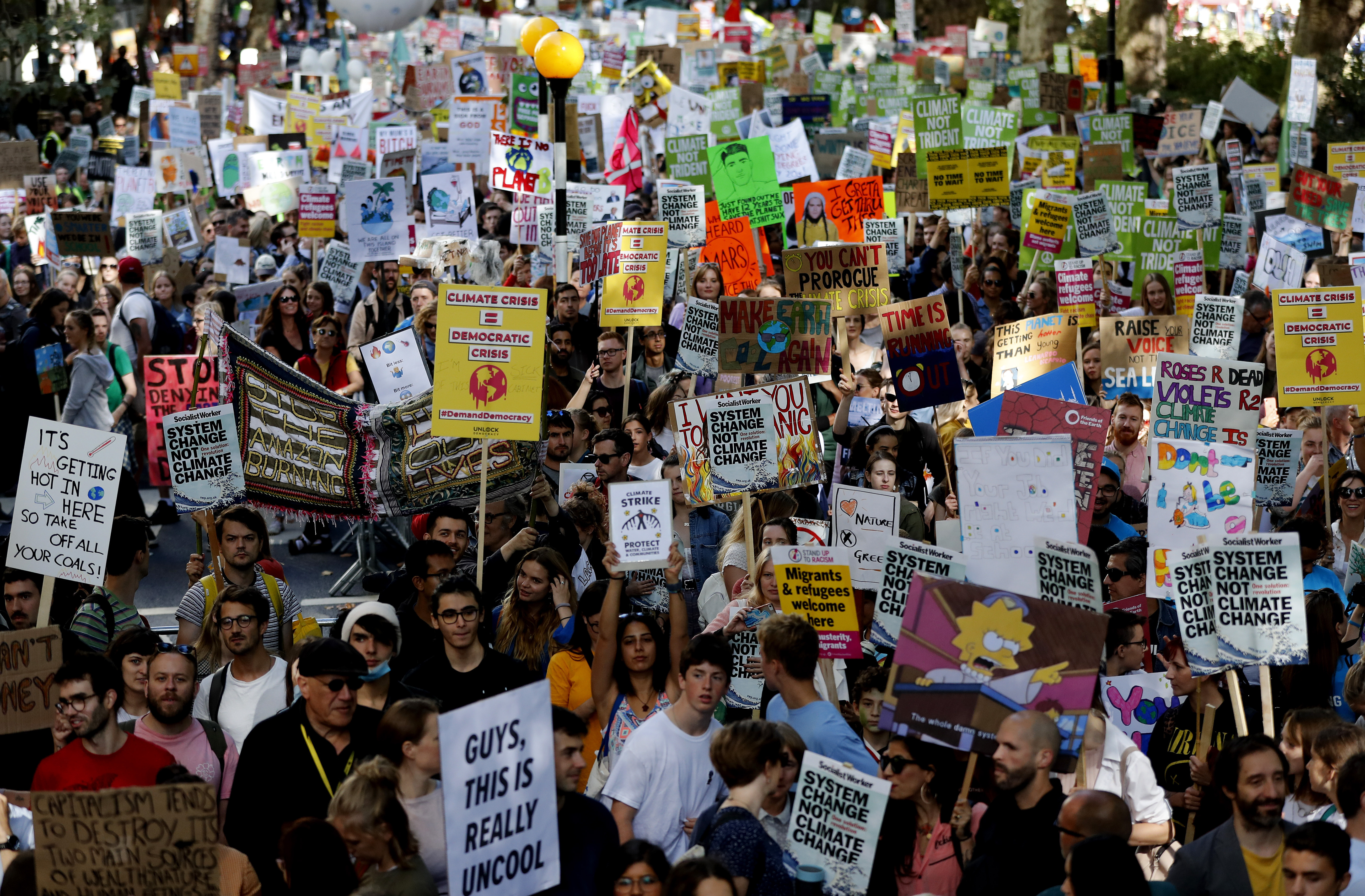 Young protesters around globe demand climate change action
