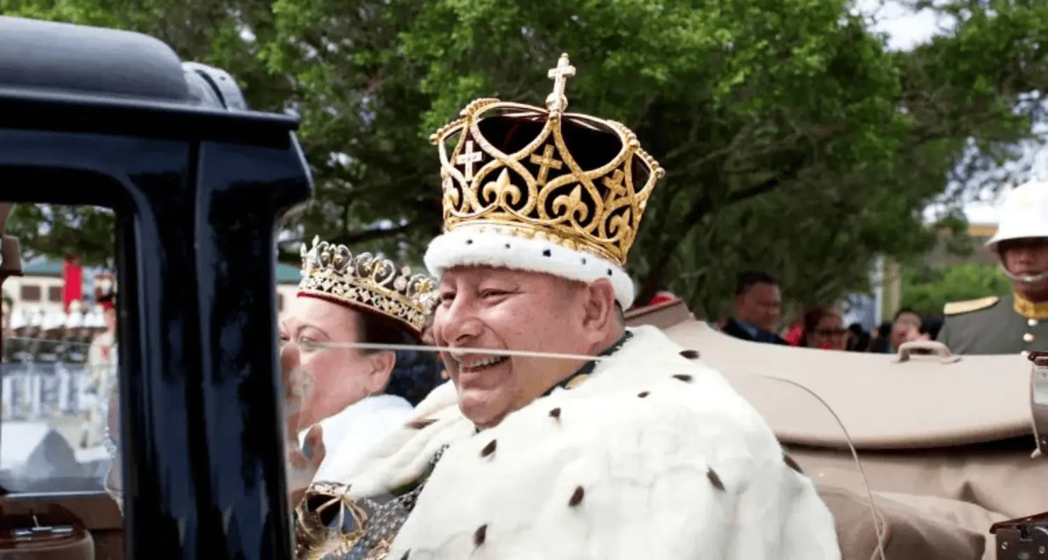 King of Tonga arrives Wednesday